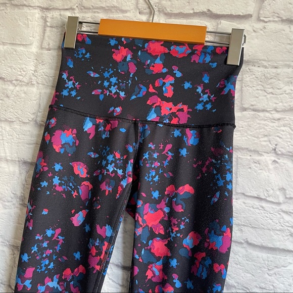 LULULEMON Lululemon Wunder Under Crop Hi-Rise Dandy Digie Porcelaine Black - Picture 6 of 10